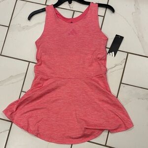 Adidas Junior Melange Flounce Tennis/Golf Dress in Pink - NWT, size XL (16)